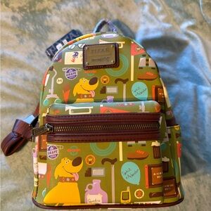 Loungefly Disney Pixar Up Mini Backpack Dug Knick Knacks Pattern
